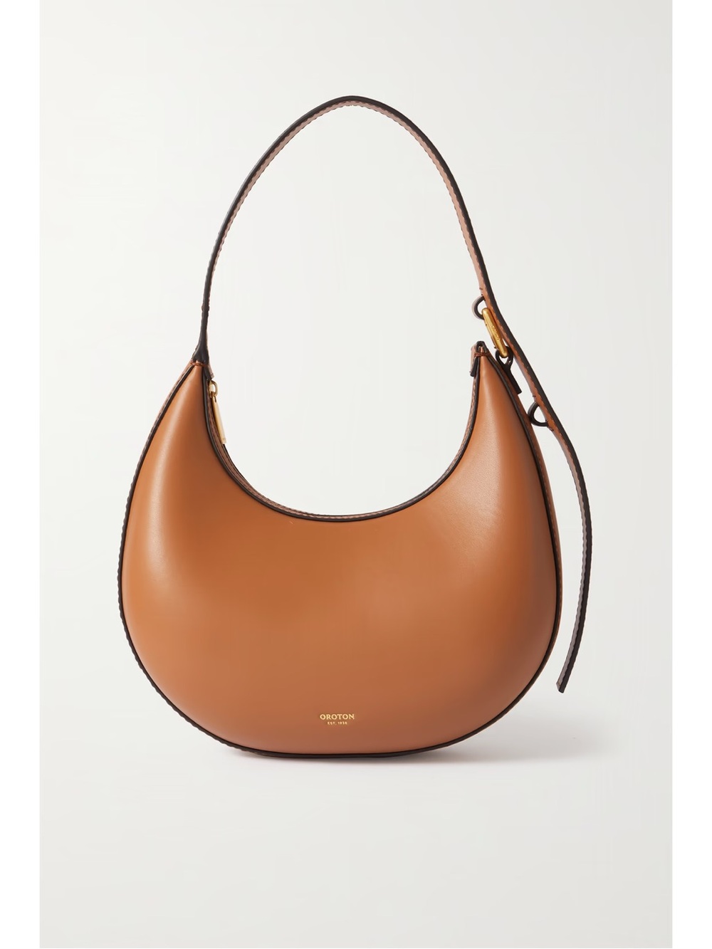 Oroton Cognac Crescent Shoulder Bag *with original dust bag*